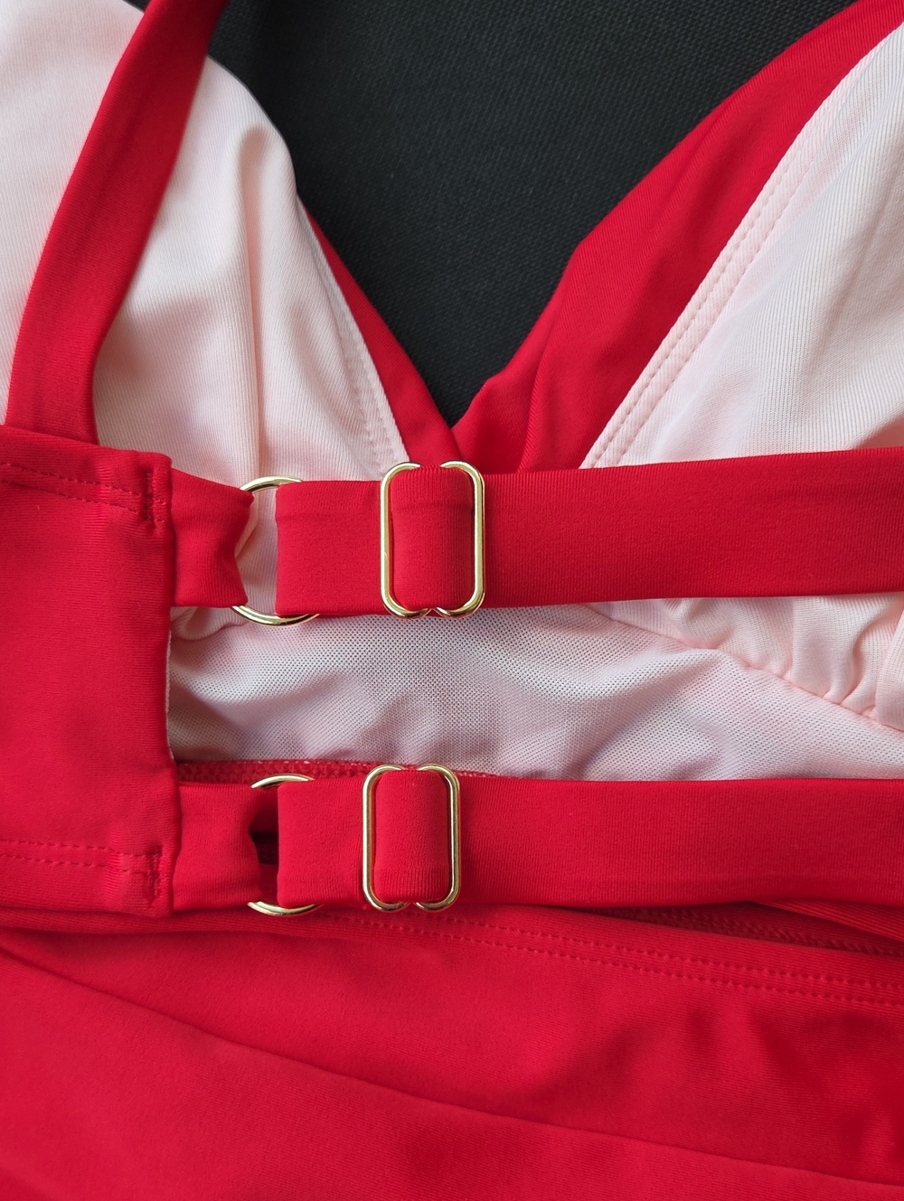 💋Cupshe Red High Waisted Bikini Set Size Medium NWT! - Picture 13 of 15